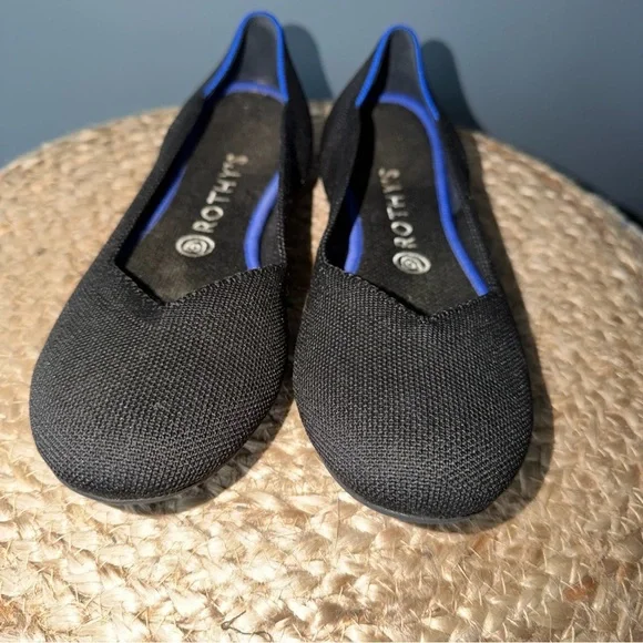 Rothy's The Flat Black Women's Slip On Flats Size 9 - Picture 4 of 10